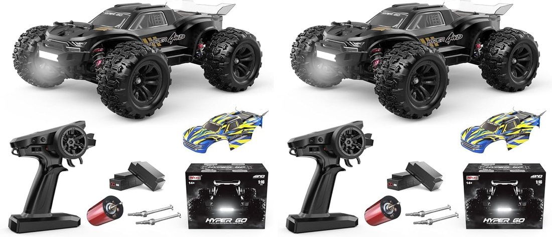 H16BM 1/16 Brushless RC Truck, Two-Truck Pack — HYPER GO